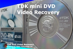 TDK Finalize mini DVD repair disc empty blank disk