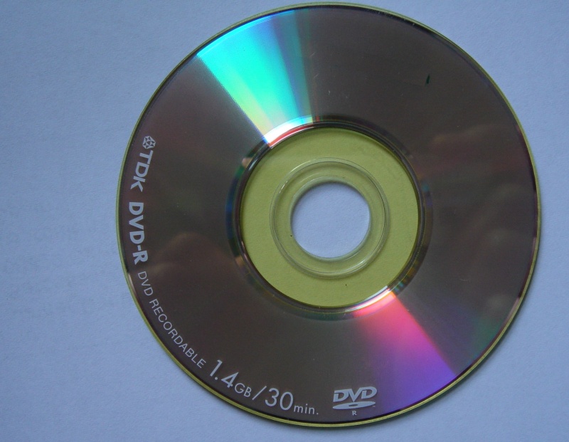 A TDK 30 minute 1.4GB recordable DVD-R mini disc which was used in a Sony camera. 3 short movies had been recorded on the disk and the client sent it to us for recovery when it only showed disc error during attempts to play it back.