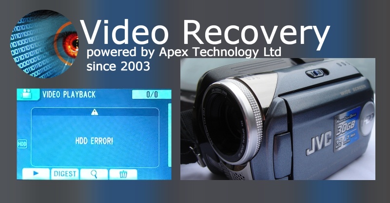 JVC Camcorder hdd error recover video clips movies from hard disk drive error when accessing camera failure to play back files of recorded videos usb transfer