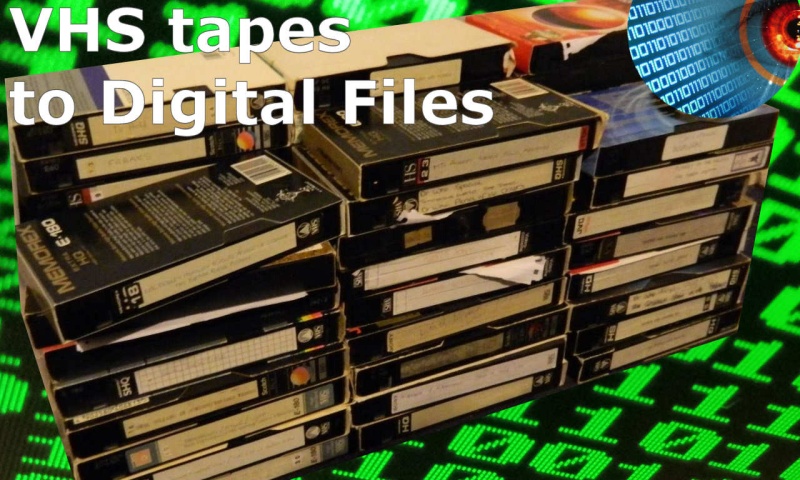 We transfer or convert VHS Video Cassettes to digital video files avi or mpeg mpg