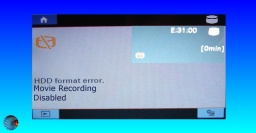 E:31:00 HDD Format Error on Sony Handycam