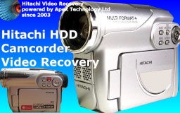 Hitachi HDD SDHC SD memory card Camcorder Video Recovery