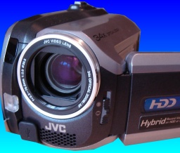 A JVC GZ-MG135EK camcorder with the lense cover open. The camera had a screen message to re-format the hard disk drive, however this would have lost all the videos so the client sent it to us for recovery.